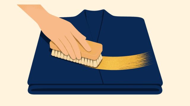 Fırçalamak eylemini gösteren anonim kişinin temsili düz renkli illüstrasyonu.