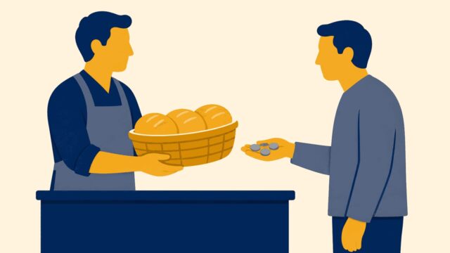 Helalinden kazanmak eylemini gösteren anonim kişinin temsili düz renkli illüstrasyonu.