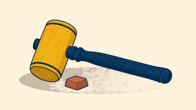 Tokmak eylemini gösteren anonim kişinin temsili düz renkli illüstrasyonu.